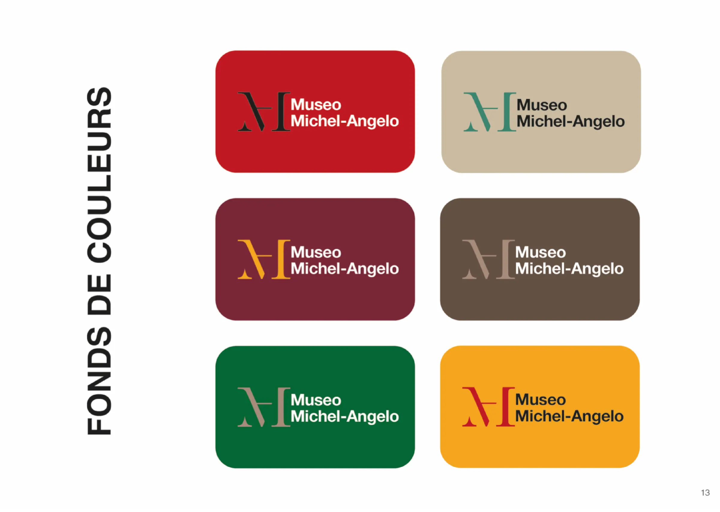 Chartes graphiques - Museo Michel-Ange - planche 13