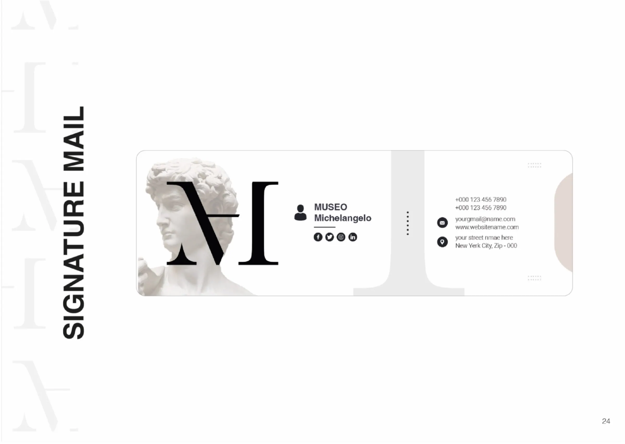 Chartes graphiques - Museo Michel-Ange - planche 23
