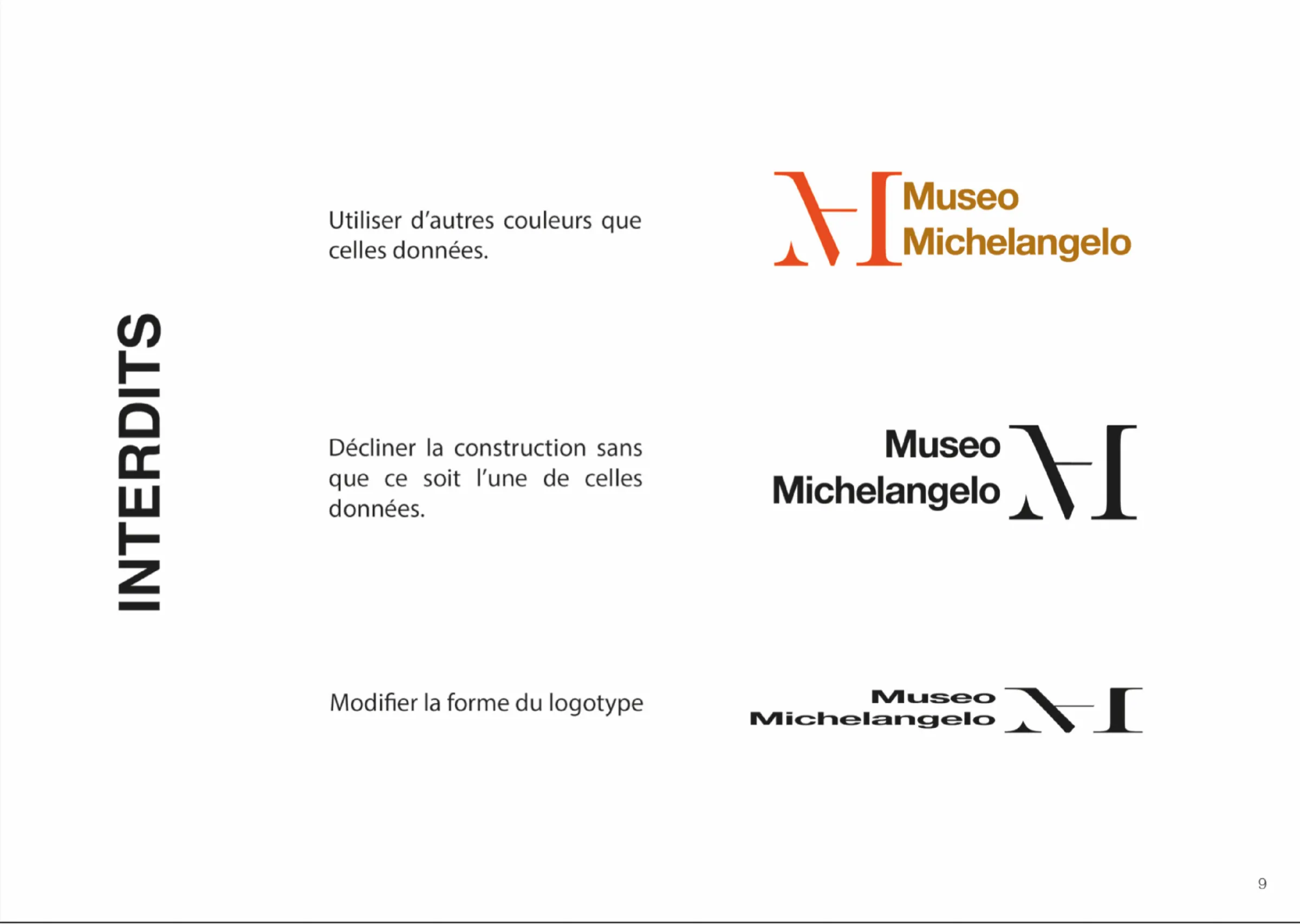Chartes graphiques - Museo Michel-Ange - planche 9